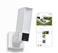 Netatmo Smarte Überwachungskamera für den Außenbereich mit 105 DB Sirene, WLAN, integrierter Beleuchtung, Bewegungserkennung, Nachtsicht, Ohne Abonnement, weiß, NOC-S-W-DE