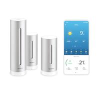 Netatmo Smarte Wetterstation + Innenmodule Bundle NBU-NWS-NIM-EU Station météo connectée Prévisions