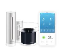 Netatmo Station Météo Intelligente Intérieur & Extérieur + Capteur Sans Fil & Pluviomètre | Température, Humidité, Qualité de l'Air, Bruit & Pression Barométrique | NBU-NWS-NRG-EU