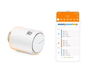 Netatmo Tête Thermostatique Connectée et Intelligente - Accessoire pour Le Thermostat Intelligent et pour Le Pack pour Chauffage collectif, NAV -FR