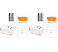 Netatmo Tête Thermostatique Connectée et Intelligente - Contrôle à Distance - Économie d'énergie - Accessoire pour Le Thermostat Intelligent et pour Le Pack pour Chauffage collectif, NAV -AMZ