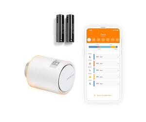 Netatmo Tête Thermostatique Connectée et Intelligente - Contrôle à Distance - Économie d'énergie - Accessoire pour Le Thermostat Intelligent et pour Le Pack pour Chauffage collectif, NAV -AMZ