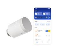 Netatmo Tête Thermostatique Connectée Original - Radiateurs à Eau Chaude, Adaptateurs Inclus, Chauffage Pièce par Pièce, Économies d’Énergie, Matter - Thermo Hub (passerelle) requis - NVO