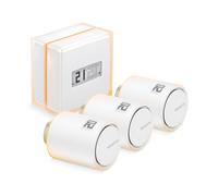 Netatmo Thermostat Connecté NBU-NTH-NAV : RF 2.4GHz, Wi-Fi 802.11b/g/n, 5-30°C, iOS/Android, Autonomie 2 ans, Compatible Apple HomeKit, Amazon Alexa, Google Assistant