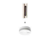 Netatmo Caméra Intérieure NA-NSC-PRO Intelligente Wi‑Fi 1080p Reconnaissance faciale Alu/Or