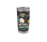 NETBALL PASS FLOW Mouvement du ballon vers le panier Gobelet isotherme en acier inoxydable double paroi