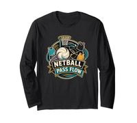 Netball Pass Flow Mouvement du Ballon vers Le Panier Manche Longue