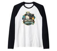 Netball Pass Flow Mouvement du Ballon vers Le Panier Manche Raglan