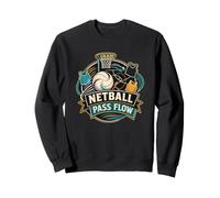 Netball Pass Flow Mouvement du Ballon vers Le Panier Sweatshirt