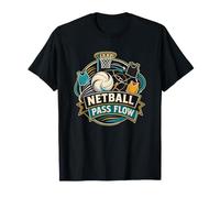 Netball Pass Flow Mouvement du Ballon vers Le Panier T-Shirt