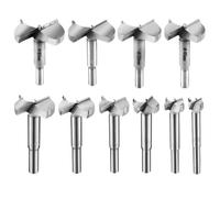 NetBoat 10 Pcs Meche Bois 15-60mm Fraise Bois Forstner Bits foret bois Meche a Faconner Mèche à Bois Carbure Installation de Portes