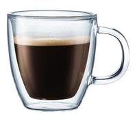 NetBoat Set de 2 Mugs en Verre Double Paroi avec Anse - 35 cl