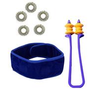 NETCLUB Ceinture d'acupression magnétique pyramide thyroïde ceinture de fitness soulagement de la douleur magnétique thérapie naturelle soutien du cou gorge amygdale toux ceinture sujok anneau masseur