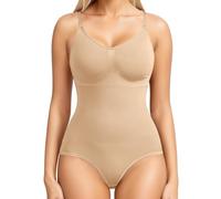 Neteson Body Gainant Femme Ventre Plat Gaine Amincissante Shapewear Bodysuit Invisible Corset Sculptant Minceur Body Shaper avec Bretelles Réglable