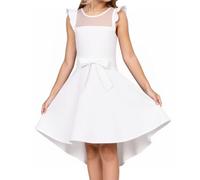 Neteson Robes Été Filles sans Manches Trapeze Robe de Soirée Elégante pour Enfants Anniversaire Mariage Bal Fête Décontractées 6-15 Ans