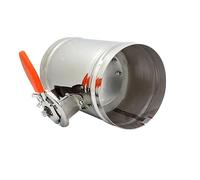 NETFEN Damper Valve, Manual Air Amortisseur Vanne D'aération Ventilation Amortisseur d'air Conduit D'aération Diamètre 80-400 Mm en Acier Inoxydable (Size : Outer Diameter 80mm)