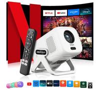 【Netflix Certifié/Auto Focus】Mini Vidéoprojecteur Portable,1080P Full HD 4K Supporté ,25000 Lumen Smart Projecteur WiFi Bluetooth5.4