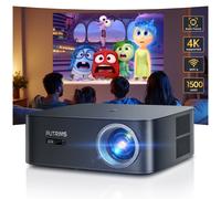 Netflix Certifié Videoprojecteur 4K WiFi 6 Bluetooth, 1500ANSI 38000 Lumens Projecteur Video Auto Focus/Keystone, Retroprojecteur Portable Natif FHD 1080P, Supportant Google TV 11.0 AS PICTURE