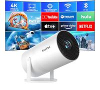 [Netflix Officiellement Certifié & Focus Électrique] Vidéoprojecteur, XuanPad Mini Projecteur avec WiFi/Bluetooth, Socle Rotatif 210°, Correction Trapézoïdale, Anti-Poussière Dissipation Thermique
