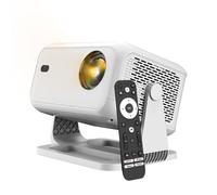 Netflix Officiellement Projecteur Intelligent 4K avec WiFi et Bluetooth, AI Auto Focus 800 ANSI 1080P Natif Portable Extérieur Intérieur Home Vidéo Projecteurs Vidéo - Blanc