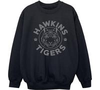 Netflix - "Stranger Things Hawkins" Sweat-shirt pour fille BI34698 (140-146) (Noir)