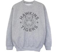 Netflix - "Stranger Things Hawkins" Sweat-shirt pour fille BI34698 (152-158) (Gris)