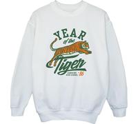 Netflix - "Stranger Things Hawkins Year of The Tiger 86" Sweat-shirt pour garçon BI33497 (152-158) (Blanc)