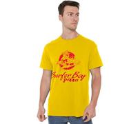 Netflix Stranger Things Surfer Boy Pizza T-Shirt Unisexe, XXL