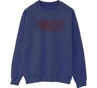 Netflix - "Stranger Things" Sweat-shirt pour femme BI36013 (XXL) (Bleu marine)