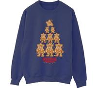 Netflix - "Stranger Things" Sweat-shirt pour femme BI36341 (4XL) (Bleu marine)