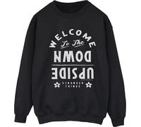 Netflix - "Stranger Things Welcome To The Upside Down" Sweat-shirt pour femme BI36214 (S) (Noir)