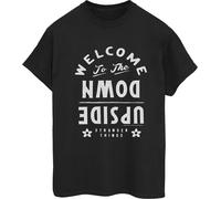 Netflix - "Stranger Things Welcome To The Upside Down" T-shirt pour femme BI44230 (XL) (Noir)