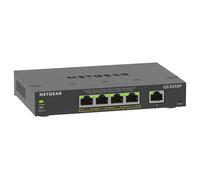 NETGEAR (GS305EP) Switch Ethernet PoE 5 Ports RJ45 Gigabit (10/100/1000), Serie Plus Manageable PoE, switch RJ45 4 Ports PoE+ 63 W, positionnement sur un bureau ou au mur, Silencieux, idéal PME