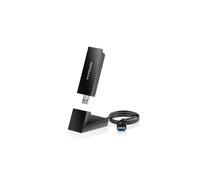 NETGEAR A8000-100PAS Adaptateur USB WiFi 6E AXE1200 Tri-bande (2.4/5/6 GHz) 1200 Mbps, Interface USB 3.2 Gen 1, Antennes 2x2, Windows 10/11