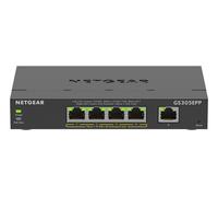 NETGEAR 5-Port Gigabit Ethernet High-Power PoE+ Plus Switch (GS305EPP) Géré L2/L3 Gigabit Ethernet (10/100/1000) Connexion Ethernet, supportant l'alimentation via ce port (PoE) Noir
