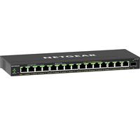 NETGEAR GS316EP-100PES commutateur réseau Géré Gigabit Ethernet (10/100/1000) Connexion Ethernet, supportant l'alimentation via ce port (PoE) Noir