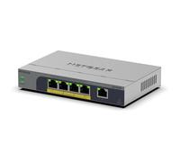 NETGEAR Easy Smart GS105EP - Commutateur - C3 - intelligent - 1 x 10/100/1000 + 4 x 10/100/1000 (PoE+) - de bureau, fixation murale - PoE+ (63 W)