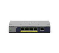 Netgear Commutateur non géré GS105P – 5 ports Gigabit PoE+ (63 W)