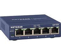 NETGEAR GS105 Non-géré Gigabit Ethernet (10/100/1000) Bleu