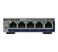 NETGEAR GS105E-200PES commutateur réseau Géré L2/L3 Gigabit Ethernet (10/100/1000) Gris