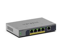 NETGEAR GS105EP Non-géré Gigabit Ethernet (10/100/1000) Connexion Ethernet, supportant l'alimentation via ce port (PoE) Gris