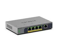 NETGEAR Easy Smart GS105EPP - Commutateur - haute puissance - C3 - intelligent - 1 x 10/100/1000 + 4 x 10/100/1000 (PoE+) - de bureau fixation murale - PoE+ (120 W)