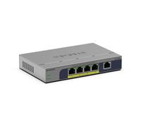 NETGEAR GS105P, Non-géré, Gigabit Ethernet (10/100/1000), Full duplex, Connexion Ethernet, supportant l'alimentation via ce port (PoE), Montage sur le