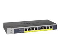 NETGEAR GS108PP - Commutateur - gigabit ethernet, high-power, FlexPoE - non géré - 8 x 10/100/1000 (PoE+) - de bureau, Montable sur rack, fixation murale - PoE+ (123 W)