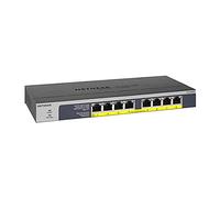 NETGEAR (GS108PP) Switch Ethernet PoE+ 8 Ports RJ45 Métal Gigabit (10/100/1000), switch RJ45 avec 8 Ports PoE+ à 123W Upgradable, Position Bureau, mur ou Rackable, Garantie à vie