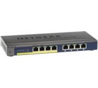 Netgear GS108PP Unmanaged Gigabit Ethernet (10/100/1000) Black Support Power over Ethernet (PoE)