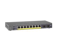 Netgear Switch géré GS110TP - 8 ports Gb PoE 53W + 2 SFP - Protection à vie ProSAFE