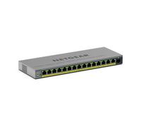 NETGEAR GS116EP, Géré, L2/L3, Gigabit Ethernet (10/100/1000), Connexion Ethernet, supportant l'alimentation via ce port (PoE) GS116EP-100EUS