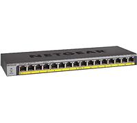 NETGEAR GS116LP Non-géré Gigabit Ethernet (10/100/1000) Connexion Ethernet, supportant l'alimentation via ce port (PoE) Noir