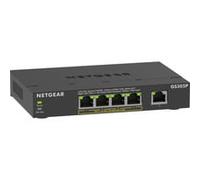 NETGEAR Switch 5 Ports Gigabit Ethernet PoE (GS305PV3) - avec 4 PoE+ à 63 W, Montage sur Un Bureau ou en Rack, Ultra Silencieux